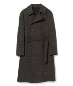 TAGLIATORE / BROCK ウール グレンチェック ダブル コート