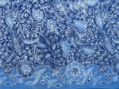 インドネシア製バティック更紗幅100ｃｍ長さ2.5Ｍコットン100%透けません