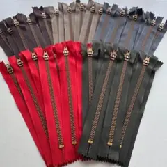 C117【50本セット】ファスナー18cm/5色（各10本ずつ）