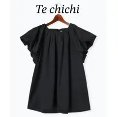 ♡上品♡ Te chichiテチチ パフ袖 バルーンフレンチスリーブブラウス　黒
