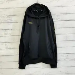 【TIGORA】ロゴ入りプルオーバーパーカー ブラック Lサイズ