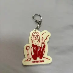 coffee boy個展ランダムアクリルキーホルダー 白