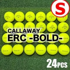 【S26】キャロウェイ ERC BOLD 黄 ロストボール 24球