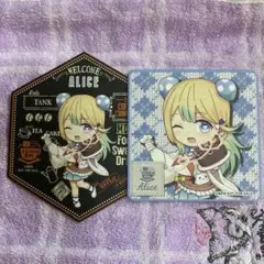 【単品OK】コンパス 青春アリス コースター 2枚