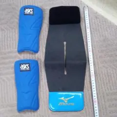 ミズノ グローブ保型とアシックスレガース