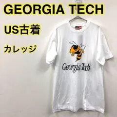 【US古着】未使用タグ付き GEORGIA TECH ジ カレッジプリント