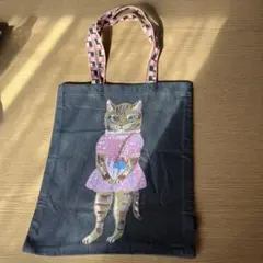 猫のイラスト トートバッグ Mimi & Co.