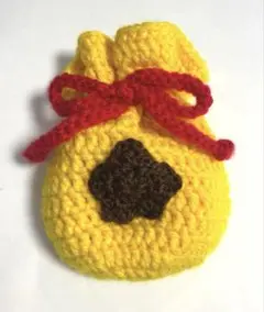 どうぶつの森　ベル袋　編み物　巾着　ハンドメイド　ポーチ