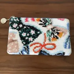 【美品】ラブラリーバイフェイラー フラットポーチ　リボンパーティー