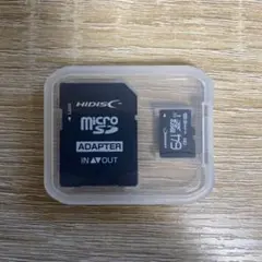 HIDISC 64GB MicroSDカード + アダプター
