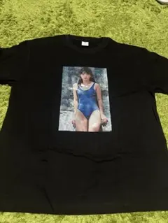 おもしろＴシャツ　水着美少女　石田ゆり子風 ブラック XL
