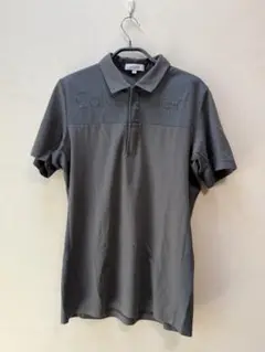 Calvin Klein グレー ポロシャツ ジッパー付き
