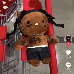travis scott kittyコラボぬいぐるみ　トラヴィス　キティー