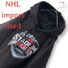 【レア】海外チーム刺繍デザイン ロゴプルオーバーパーカー NFL NHL XL