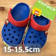 新品クロックス レゴ LEGO コラボ キッズ 子供 ブルー 青15cm 限定