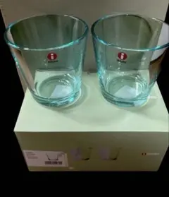 イッタラ　iittala Kartio 2個セット グラス　ウォーターグリーン