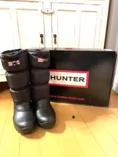 ♡ 新品未使用 HUNTER ハンター スノーブーツ ブラック22〜22.5㎝