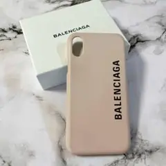 BALENCIAGA ロゴ iPhoneX スマホケース アイフォン ピンク
