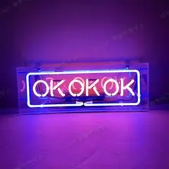 ネオンサイン OK OK OK ネオン管 オーダー BAR カフェ 店舗装飾