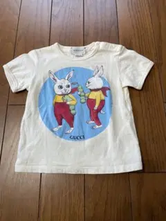 【美品】GUCCIうさぎ アニマル 半袖 Tシャツ 18m〜24m