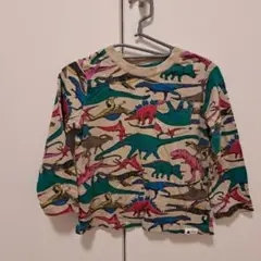 GAP 恐竜柄 長袖Tシャツ ベージュ　2years 95cm