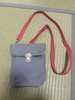 一澤信三郎帆布 ショルダー 青ねず