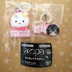 aespa ぷっくりめじるしアクセサリーWINTER（A.B）ガチャ 2点セット