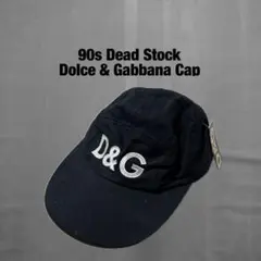 90s〜00s タグ付き新品 D＆G ドルガバ キャップ CAP Y2K 刺繍