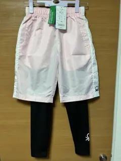 新品未使用タグ付き★BENETTON★パンツ２点セット★ピンク×ブラック 150