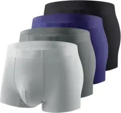 ボクサーパンツ メンズ 4枚セット 下着 シームレスパンツ 2XL