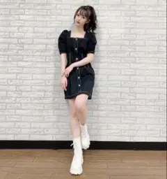 山本望叶 着用 SLY TUCK SLEEVE ショートワンピース