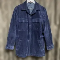 DURBAN ネイビー コーデュロイジャケット Lサイズ レトロ