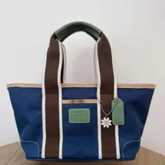 コーチ ハンプトンズ ウィークエンド 鞄 カバン COACH ハンドバッグ 青