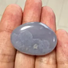 【天然石】ブルーレースアゲート✴︎ミニタンブル✴︎12.7g