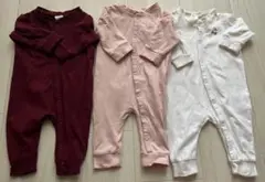H&Mロンパース　1-2M 3枚セット