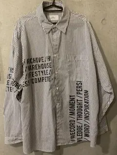 2nd ARCHIVE ストライプ オーバーサイズシャツ