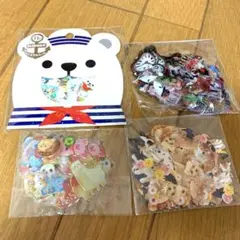 フレークシール 当時物 4点セット 平成レトロ