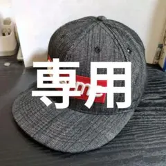メンズ帽子　中古　ストレートキャップ カラーブラック