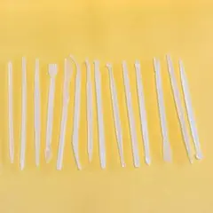 プラスチッククラフト 粘土モデリングツール シェーピングと彫刻用 (クリア)