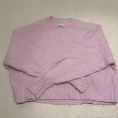 green label relaxing ピンク Vネック ニット セーター