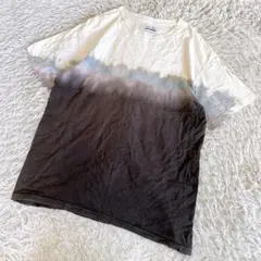 ANASOLULE アナソルール　ダイダイ　ムラ染めTシャツ オーバーサイズ