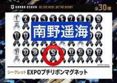 ガンバ大阪　南野遥海　シークレットEXPOプチリボンマグネット