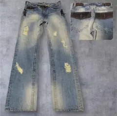 00s y2k archive gimmick denim 鬼フェード fade