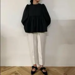 OHGA マシュマロパンツ　ミルク