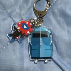 会場限定　ミャクミャク&ラッピング列車　2連アクリルキーホルダー　正面　南海電車