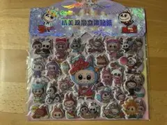 カラフルラブブ　キャラクター　立体シールセット②紫
