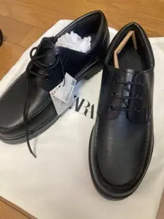 ZARA ザラ　ブラック レースアップシューズ　新品未使用