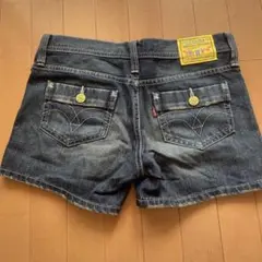 ☆値下げ☆Levi's ダークブルー ダメージ ショートパンツ M