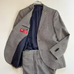 ✨極美品✨ブレザーズバンク×ムーン スーツ グレンチェック ブートニエール