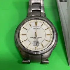 【取扱説明書付】 SEIKO 電波時計　P114-0AA0（電池切状態で保管品）